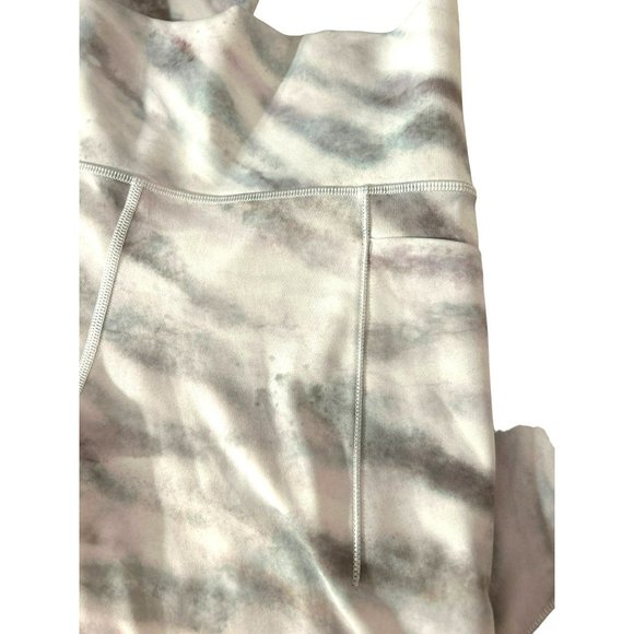 Athleta Women's Marble Pattern Salutation Stash Pocket 7/8 Tight Leggings Size M - Picture 7 of 7